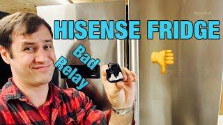 Why This Hisense Refrigerator Isn’t Cooling or Freezing | RF20N6ASE | Quick Relay Fix & Comp Test