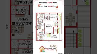 50 x 45 Feet 3BHK HOUSE PLAN|| EAST FACING HOUSE #houzy