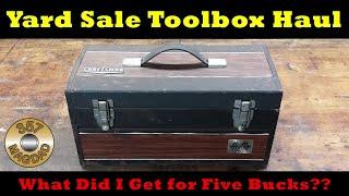 Five Dollar Yard Sale Toolbox Haul - What's in the Box?