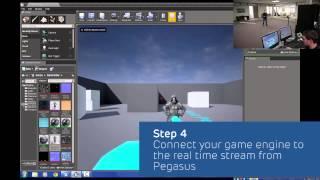 Real time visualization in a game engine with Vicon Pegasus Advanced