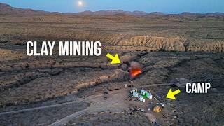 I Blew Up a Cliff to Mine Clay on my Desert Ranch