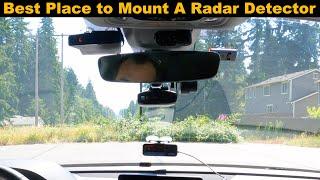 Best Place to Mount Your Radar Detector on Windshield