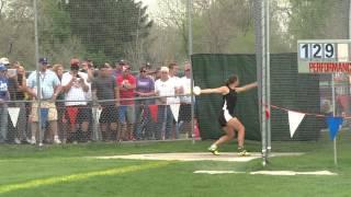 Valarie Allman Silver Creek 2013 State Championships DIscus