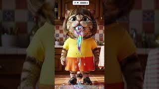 Funny Squid Game Cat AI Edible Slime Hummingbird Vomit ASMR #squidgame #squidgame2 #ai #asmr #shorts