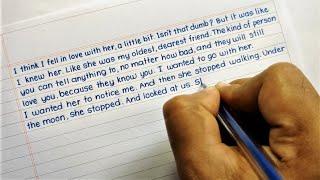 Simple and easy English Handwriting |  Write in good handwriting in English | Handwriting practice