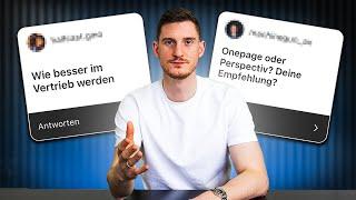 Q&A - Onboarding Prozess, Perspective Oder OnePage, Telefonakquise