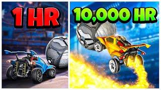 1 vs 10,000 Hours in Rocket League!