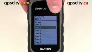 Available Tones in the Garmin Etrex 30 GPS with GPSCity