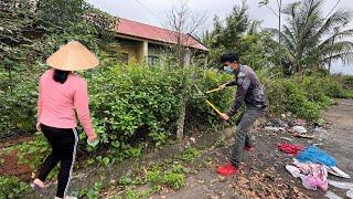 She Wants Restoration transformation cleaning mowing fence garden overgrown grass