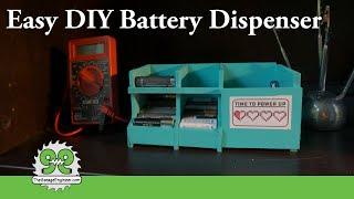 Easy DIY Battery Holder and Dispenser - The Garage Engineer