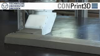 Concrete 3D printing laboratory test