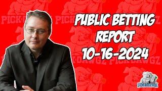 NHL Public Betting Report Today 10/16/2024 | Against the Public with Dana Lane