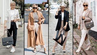 She's 50 over, but dresses like a Fashion Icon | Stylish fashion blogger | Fashion Tips Over 50