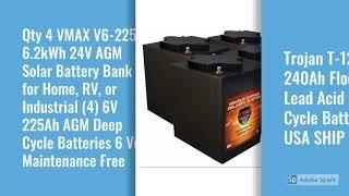 TOP 10 BEST 6V DEEP CYCLE BATTERIES IN 2019 REVIEWS