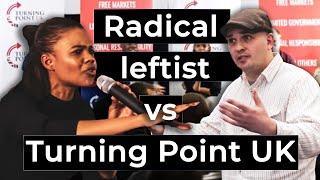 Radical leftist vs Turning Point UK