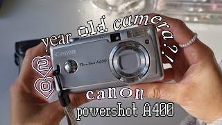 canon powershot A400  unboxing a secondhand digicam! + results 🪼