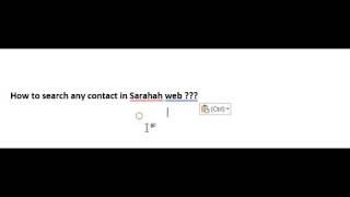 How to search contact on Sarahah