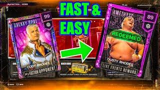 How To Unlock FREE Amethyst "Dusty Rhodes" FAST In WWE2K24 My Faction