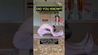 Benefits of seated forward fold  #paschimottanasana #forwardfold #yoga #yogabenefits #shorts