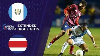 Guatemala vs. Costa Rica : Extended Highlights | CONCACAF Nations League | CBS Sports Golazo America