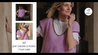 Kit Maglia "Sarah Vest" in cashmere e lana