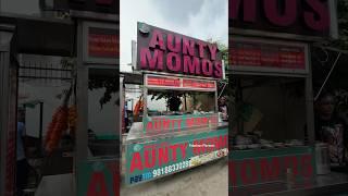 Noida Sector 18 Street FoodAunty Momos 6 Paneer Momos ₹50 & Cafe 18 Cold Coffee ₹90 #momos #short