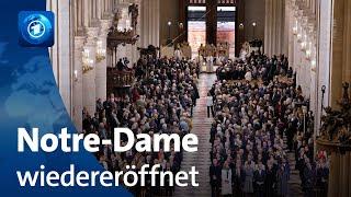 Kathedrale Notre-Dame mit viel politischer Prominenz wiedereröffnet