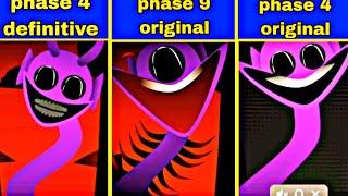 INCREDIBOX SPRUNKI : DEFINITIVE PHASE 4 VS PHASE 9 ORIGINAL VS PHASE 4 ORIGINAL !!!