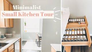 SMALL clutter-free Kitchen Tour | Small kitchen organization 