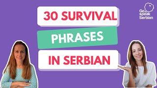 30 survival phrases in Serbian