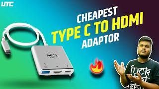 Cheapest USB-C to HDMI Adapter 4K 30hz Review - Macbook Pro| PIBOX INDIA | UTC