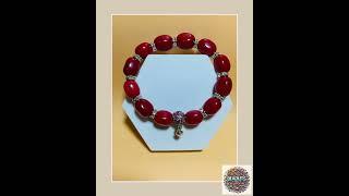 Bracelets for Women, Red Jade Jewelry Heart Pendant Charm - Valentines Day - Gifts for Women - Gi...