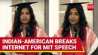Viral: MIT Grad Wears Arab Headscarf; Torches Alma Mater’s Israel Ties In Viral Speech |Megha Vemuri