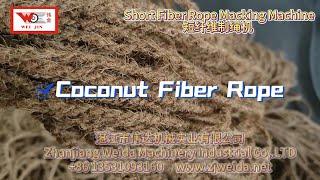 Coconut fiber rope making machine ,8-10mm rope size available.