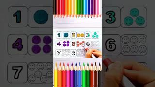 learn English counting number | 123 counting #yameecolors #kidsvideo #counting #shorts #trending
