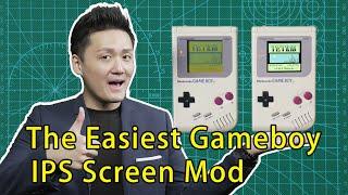 The Easiest Gameboy DMG IPS Screen Mod in 2023! (No Soldering Required)