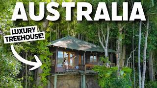 WE SLEPT IN A TREEHOUSE IN A RAINFOREST! (Australia Travel)