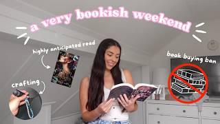  spend a book filled weekend with me | reading, crafting & a life update 