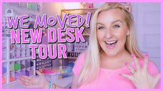 SMALL BUSINESS DESK TOUR & ALL MY BRACELET MAKING SUPPLIES (bead organization) NEW STUDIO ROOM 