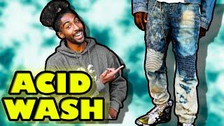 How to DIY ACID WASH JEANS TUTORIAL