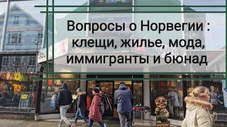 Вопросы о Норвегии : клещи, мода, жилье, рабочий день, бюнад, массажные салоны и тд