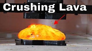 Crushing Hot Lava In a Hydraulic Press is SO Satisfying!