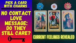 NO CONTACT: DO THEY STILL CARE️‍|CHARM|TAROT PICK A CARD