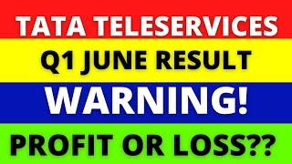 Tata Teleservices Maharashtra Ltd | JUNE QUARTERLY RESULT | NSE | BSE | STOCK MARKET |SARFARAZ DAILY