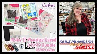 Make It Monday Event with Crafter's Companion!  This week's amazing bundle is $19.99 not $89.99