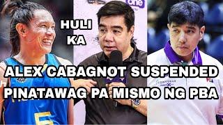 ALEX CABAGNOT SUSPENDED | PINATAWAG PA MISMO NG PBA