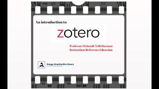 Introduction to Zotero