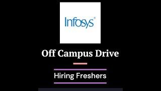 Infosys Recruitment 2022 | Infosys Off Campus Drive | Infosys Hiring Freshers 2022 Batch #jobrefer4u