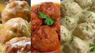 3 recetas de ALBONDIGAS en salsa ¡DELICIOSAS!