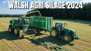 BACK WITH A BANG ~ Walsh Agri Silage 2024 ~ VOLVO L110H & JohnDeere 9600